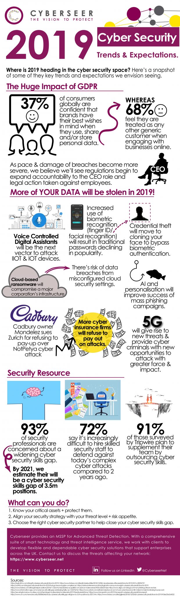 Infographic 2019 Cyber Security Trends And Expectations